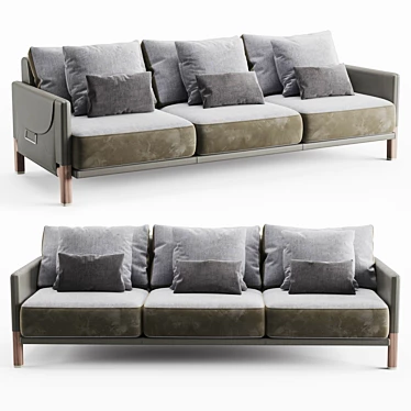 Amerigo Inedito: Elegant and Versatile Sofa 3D model image 1 