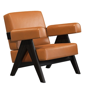 Classic Elegance: Cassina Capitol Armchair 3D model image 1 