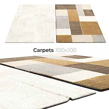Elevate Your Interior with Stylish Carpets 3D model image 1 