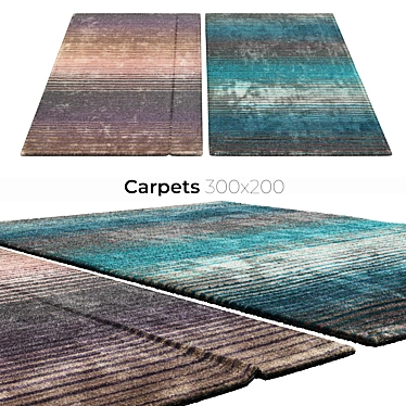 Stylish Interior Carpets 3D model image 1 