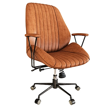 Luxurious Leather Hamilton Chair 3D model image 1 