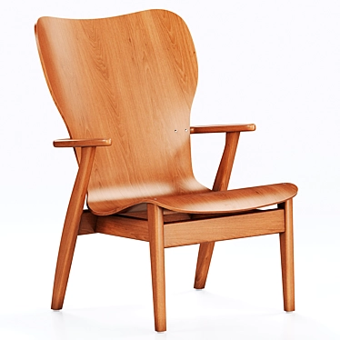 Artek Domus Lounge Armchair: Timeless Scandinavian Design 3D model image 1 