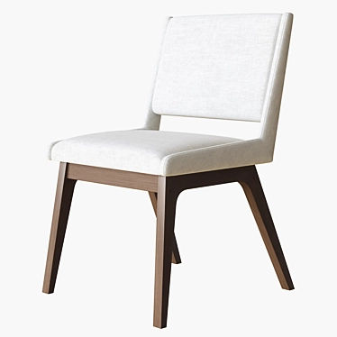 Sleek Alma Side Chair: Modern Elegance 3D model image 1 