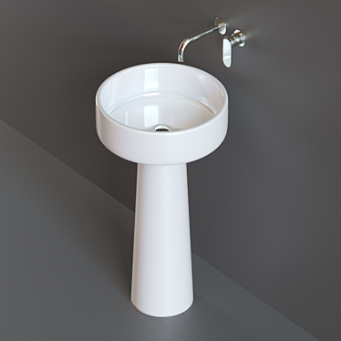 Flaminia Bonola Washbasin with Mixer 3D model image 1 