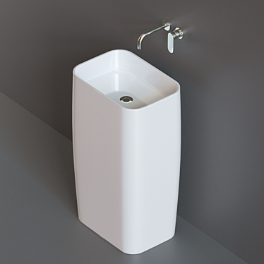 Sleek Monoflag Basin Set 3D model image 1 