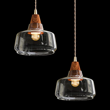 Scandinavian Style Pendant Light 3D model image 1 