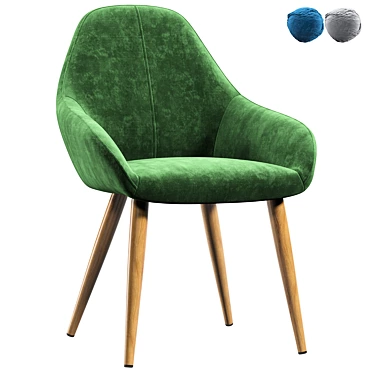 Modern Scandi Armchair: Kent 3D model image 1 