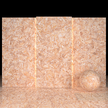 Luxury Raffia Quartz Slabs 3D model image 1 