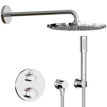 GROHE Grohtherm Shower Set 3D model image 1 