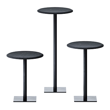 Sleek Lava High Tables 3D model image 1 