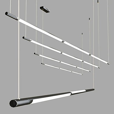 Crystal Lux Largo Hanging Lamp 3D model image 1 