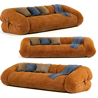 Transforming Beauty: Anfibio Sofa 3D model image 1 