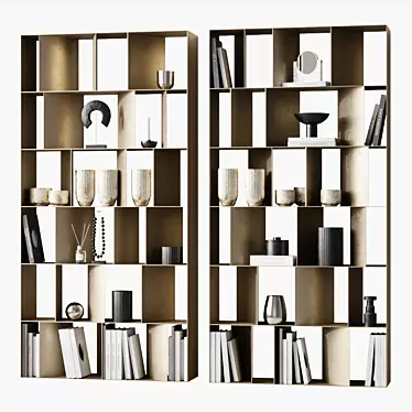 Elegant Nautilus Bookcase: Organize in Style 3D model image 1 