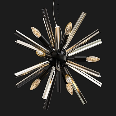 Elegant GALILEA Chandelier 3D model image 1 