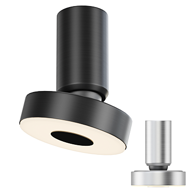 Stylish Rotating Spotlamp 3D model image 1 