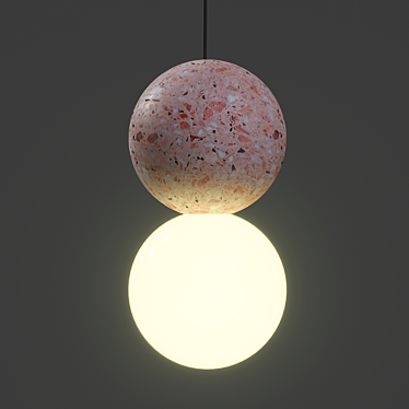 Scandinavian LILLA Pendant Lamp - Stylish and Modern 3D model image 1 
