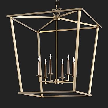 Darlana Lantern: Elegant Illumination 3D model image 1 