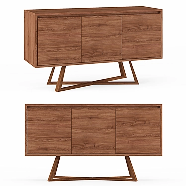 Elegant Oliver Sideboard: Sophistication in Storage! 3D model image 1 