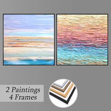 Versatile Set of Wall Paintings 3D model image 1 