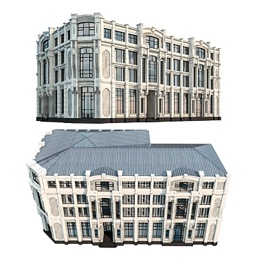 Modern Administrative Office Building 3D model image 1 