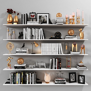 Versatile 3D Shelves: Vray + Corona 3D model image 1 