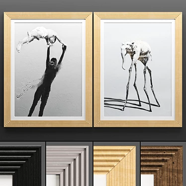 Contemporary Art Frame 653 3D model image 1 