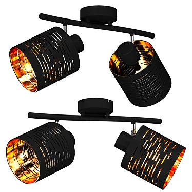 AGL Tunno 2-flg Spot: Sleek and Stylish Lighting Solution 3D model image 1 