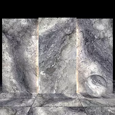 Textured Mocha Marble Slabs 3D model image 1 