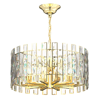 Diora 4121-8 Chandelier: Classic Elegance with 8 Lights 3D model image 1 