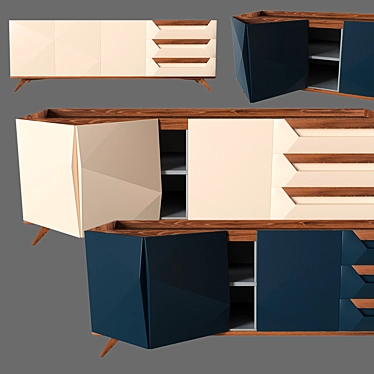 Angola Chest of Drawers - La Corda's Stylish Storage Solution 3D model image 1 