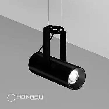 HOKASU Tube Clip Pendant Light 3D model image 1 