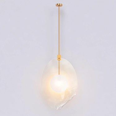 Elegant Ovolo Pendant Choice 3D model image 1 