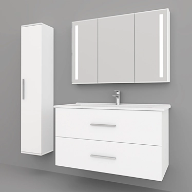 Bathroom cabinet Dim Gray