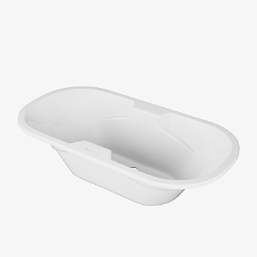 Luxurious VagnerPlast Gaia Acrylic Bathtub 3D model image 1 