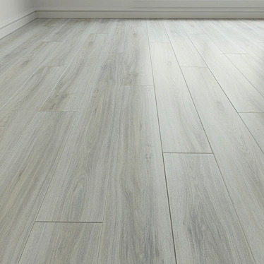 Classic Oak Laminate Flooring 3D model image 1 