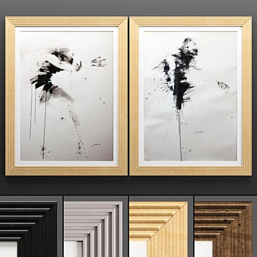 Art Frame 661: Stylish 50 * 70 cm Frames 3D model image 1 