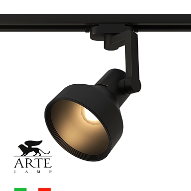 ARTE NIDO A5108PL-1BK OM: Sleek Black Lamp 3D model image 1 