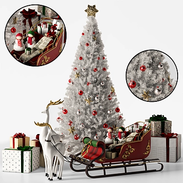 Festive 2015 Christmas Tree 3D model image 1 
