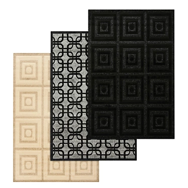 Luxury Carpet Set: High-Quality Textures 3D model image 1 