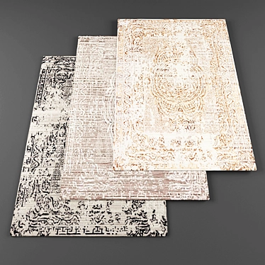 Texture-packed Rugs Bundle 3D model image 1 