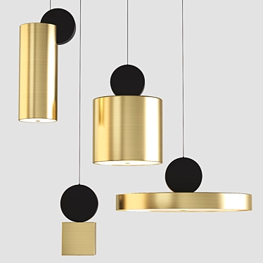 Elegant Pendant Lights Collection 3D model image 1 