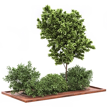 Garden Oasis Bush and Tree Set 3D model image 1 