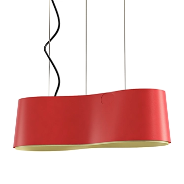 New Wave Suspended Light 3D model image 1 