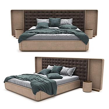 Elegant Ripley Bed: Exclusive Design 3D model image 1 