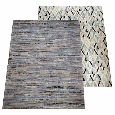 Narciso Viscose-Polyester Rug 3D model image 1 