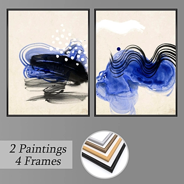  "Artisan Collection: Wall Paintings Set 3D model image 1 