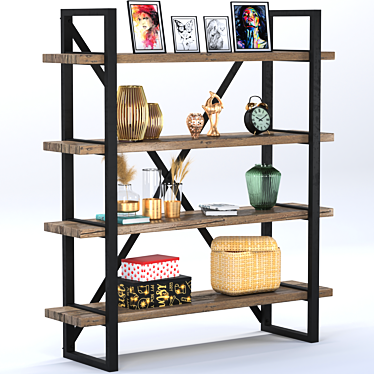 Elegant Decor Shelve 3D model image 1 