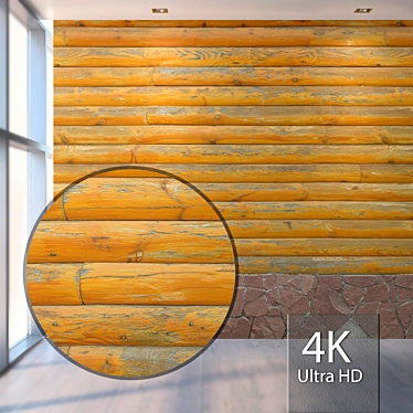 Seamless Wooden Wall Texture 3D model image 1 