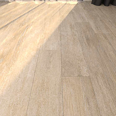 Taupe Parquet Floor: Peronda Lenk 15x90 3D model image 1 