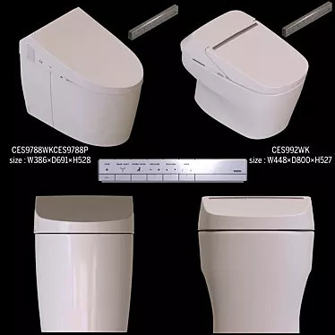 TOTO NEOREST EX & AH Toilets 3D model image 1 